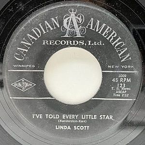 レコード画像：LINDA SCOTT / I've Told Every Little Star