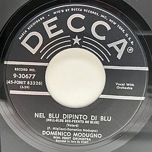 レコード画像：DOMENICO MODUGNO / Nel Blu Dipinto Di Blu (Volaré)