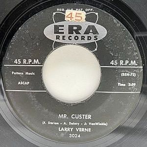 レコード画像：LARRY VERNE / Mr. Custer / Okeefenokee Two Step