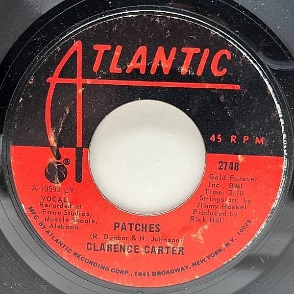 レコードメイン画像：	 USオリジナル 7インチ CLARENCE CARTER Patches / Say It One More Time ('70 Atlantic) GARNETT SILK クラレンス・カーター 45RPM.