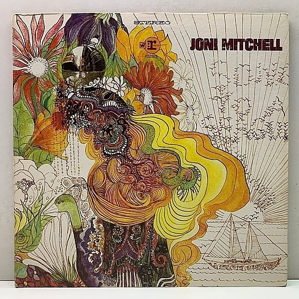 レコードメイン画像：USオリジナル 初版 W7-2色ラベ JONI MITCHELL Song To A Seagull ('68 Reprise) Self Titled ジョニ・ミッチェル 1st デビュー作