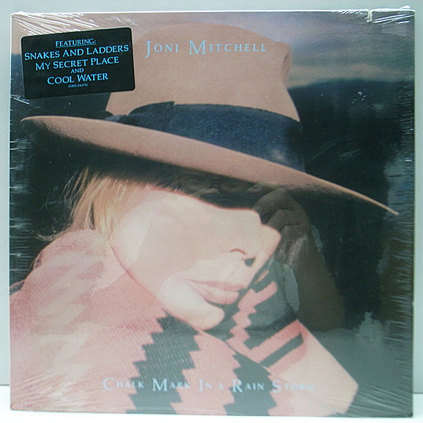 レコードメイン画像：シールド未開封 LP【Peter Gabriel参加】USオリジナル JONI MITCHELL Chalk Mark In A Rain Storm ('88 Geffen) Sealed Copy!!