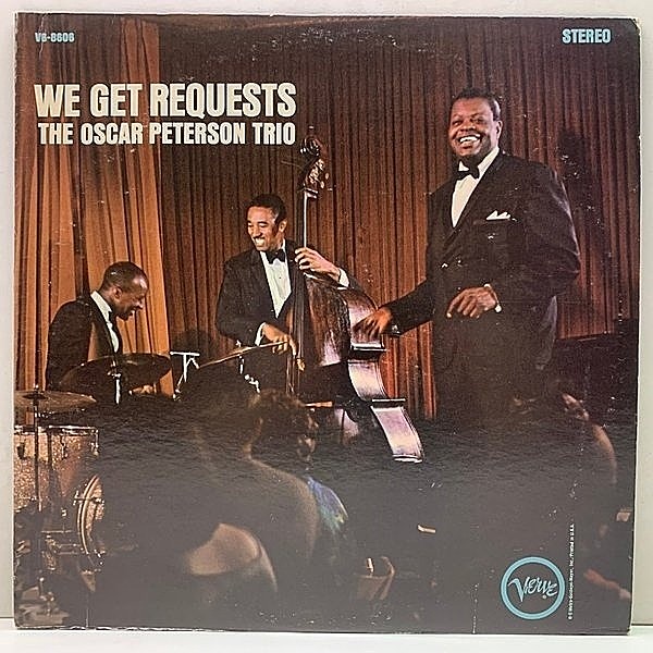 レコードメイン画像：レアな良好品!! MGMリム 米オリジナル OSCAR PETERSON TRIO We Get Requests ('64 Verve) 優秀録音 ピアノトリオ名盤 プリーズ・リクエスト