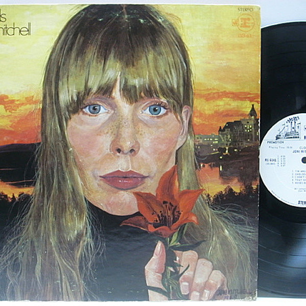 レコードメイン画像：極レア!! 白プロモ 無修正JK 完オリ JONI MITCHELL Clouds 手書きマト1A / WHITE PROMO 