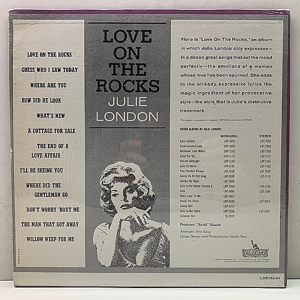 JULIE LONDON / Love On The Rocks (LP) / Liberty | WAXPEND