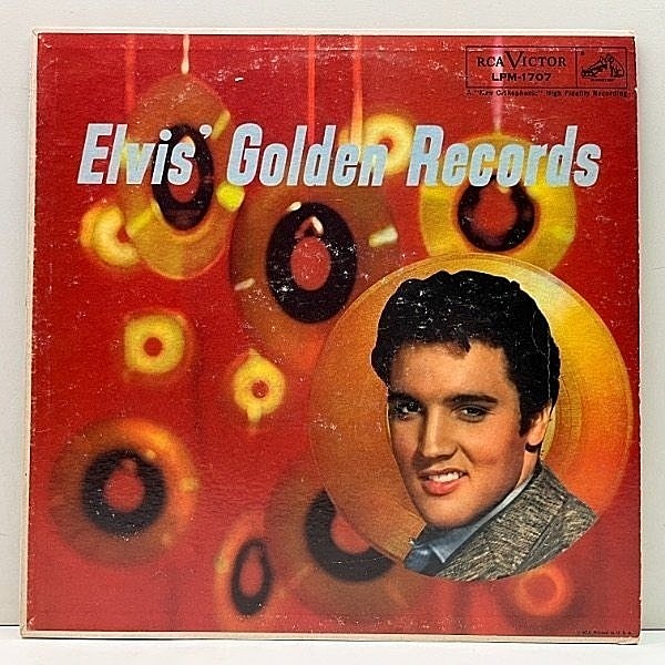レコードメイン画像：USオリジナル MONO ニッパー犬 銀文字 深溝 ELVIS PRESLEY Elvis' Golden Records ('58 RC) エルヴィス・プレスリーのゴールデン・レコード