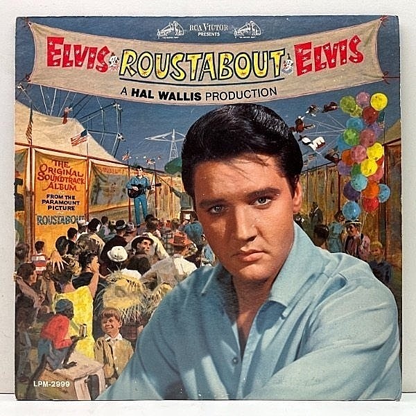 レコードメイン画像：MONO ニッパー犬 白文字 深溝 US初期プレス ELVIS PRESLEY Roustabout ('64 RCA LPM 2999) エルヴィス・プレスリー 青春カーニバル