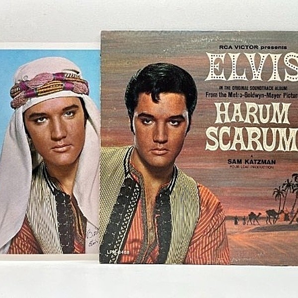 レコードメイン画像：【希少 w/ピンナップ】写真付き USオリジナル MONO 深溝 ELVIS PRESLEY Harum Scarum ('65 LPM 3468) エルヴィス・プレスリー ハレム万才