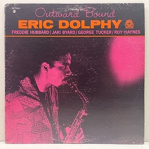 レコードメイン画像：【曇り・カゼヒキ無し】MONO 美盤!! RVG刻印 US紺ラベ ERIC DOLPHY Outward Bound (Prestige) w/Freddie Hubbard, Jackie Byard 米モノラル