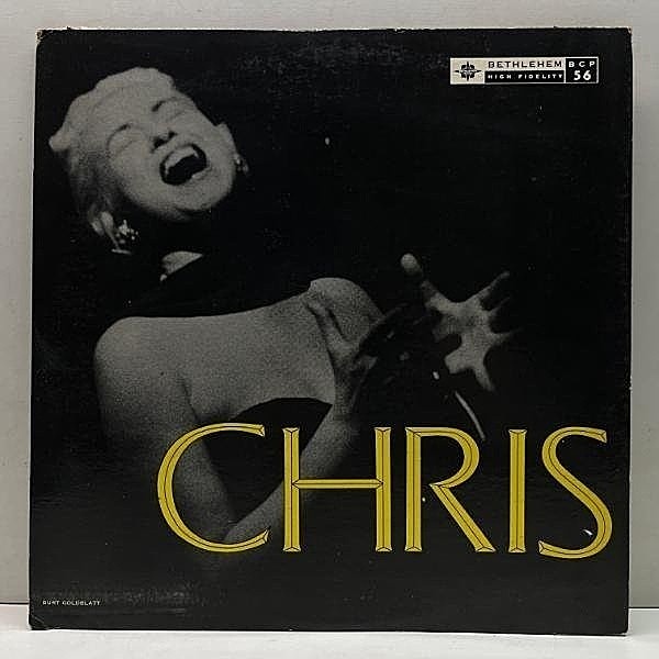 レコードメイン画像：US初期プレス MONO 深溝 CHRIS CONNOR Chris (Bethlehem BCP 56) クリス・コナー 初期ベツレヘム時代の傑作 米モノラル