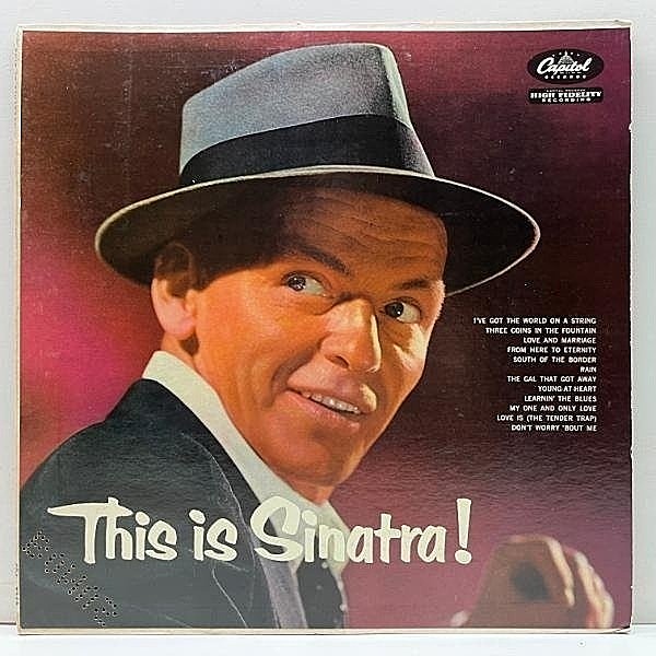 レコードメイン画像：良好盤!! MONO 初版ターコイズ USオリジナル FRANK SINATRA This Is Sinatra ('56 Capitol T-768) シングル曲を中心に珠玉の全12曲