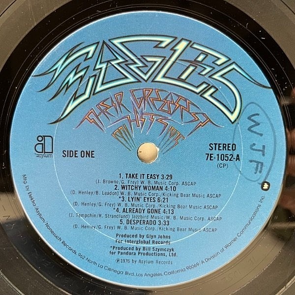EAGLES / Their Greatest Hits 1971-1975 (LP) / Asylum