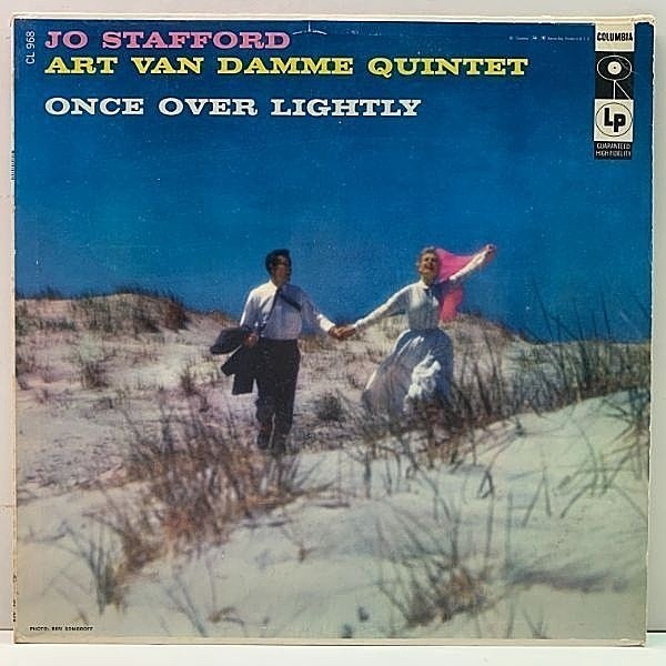 レコードメイン画像：良好品!! MONO 6eye 深溝 USオリジナル JO STAFFORD & ART VAN DAMME QUINTET Once Over Lightly ('57 Columbia) 最高に粋なスタンダード集