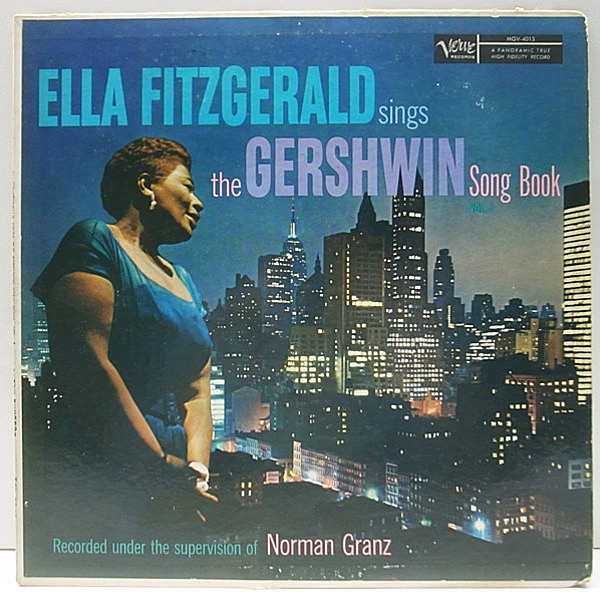 レコードメイン画像：美盤!! 初回 Verveリム 深溝 MONO オリジナル ELLA FITZGERALD Sings The Gershwin Song Book Vol.1 ('59 Verve) ガーシュウィン集 名盤