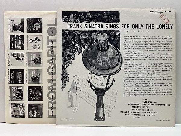 FRANK SINATRA / Sings For Only The Lonely (LP) / Capitol