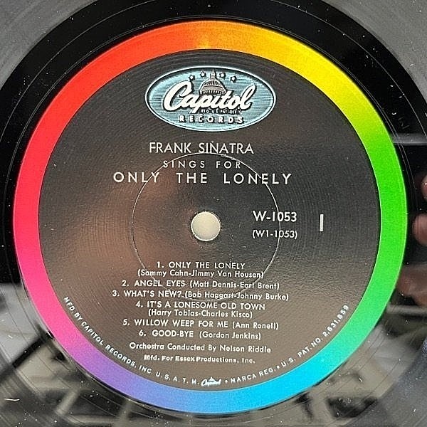 FRANK SINATRA Sings For Only The Lonely 1965 Mono Capitol Records