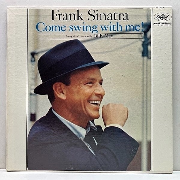 レコードメイン画像：極美品!! MONO USオリジ 初版 縦線付き 虹ツヤ FRANK SINATRA Come Swing With Me! (Capitol W-1594) w/ BILLY MAY 米 初回 モノラル