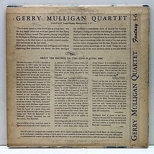 GERRY MULLIGAN / Gerry Mulligan Quartet (10) / Fantasy