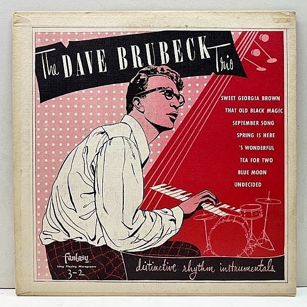 レコードメイン画像：レアな良好盤!! FLAT 深溝 MONO USオリジナル The Dave Brubeck Trio ('51 Fantasy 3-2) 初期のトリオ演奏 w/ Ron Crotty, Cal Tjader