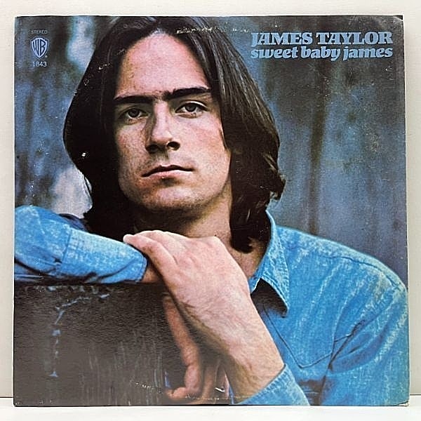 レコードメイン画像：ポスター付き 初版 曲表記無し USオリジナル 緑ラベ JAMES TAYLOR Sweet Baby James (Warner) Carole King, Danny Kortchmar