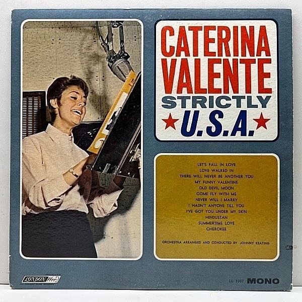 レコードメイン画像：UK EXPORT MONO 深溝 USオリジナル CATERINA VALENTE Strictly U.S.A. ('63 London) カテリーナ・ヴァレンテのスタンダード集