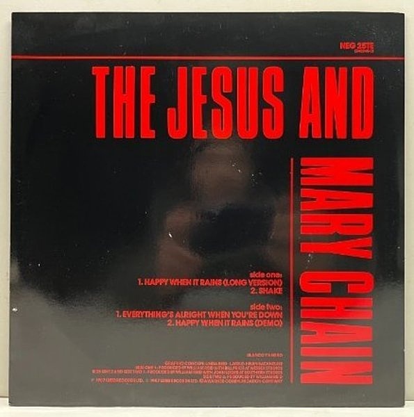 JESUS & MARY CHAIN / Happy When It Rains E.P. (10) / Blanco