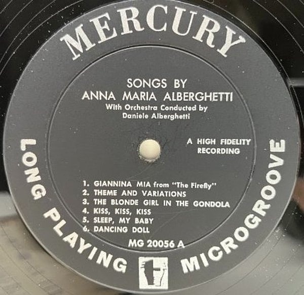 良好盤!! MONO ターコイズ USオリジ ANNA MARIA ALBERGHETTI I Can´t Resist You (´57  Capitol) アナ・マリア・アルバゲッティ 米 モノラル