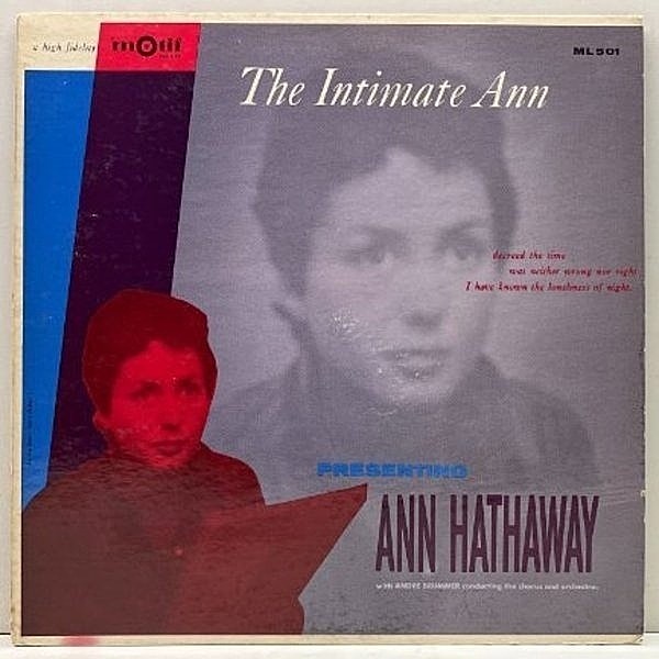 レコードメイン画像：レア【唯一のアルバム】USオリジナル MONO 深溝 ANN HATHAWAY The Intimate Ann ('57 Motif ML 501) 幻のジャズシンガー、アン・ハサウェイ