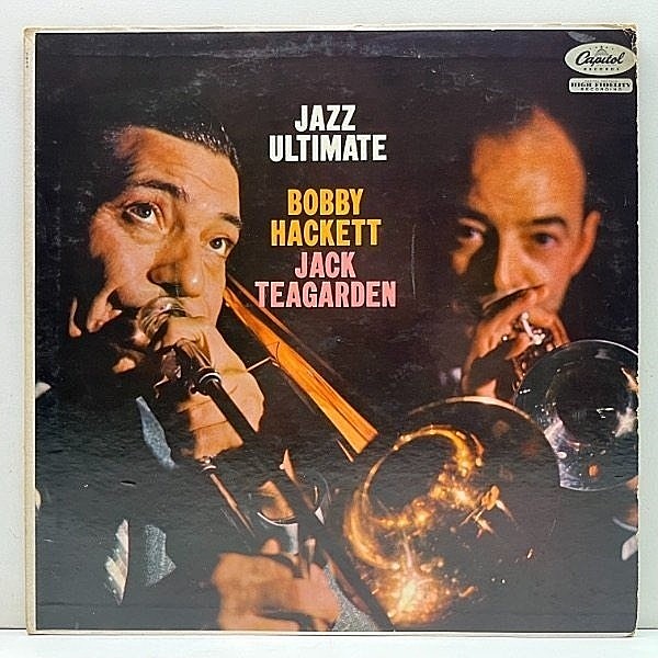 レコードメイン画像：良好盤!! MONO 初版ターコイズ USオリジナル BOBBY HACKETT & JACK TEAGARDEN Jazz Ultimate ('58 Capitol) ボビー・ ハケット 中間派 名盤