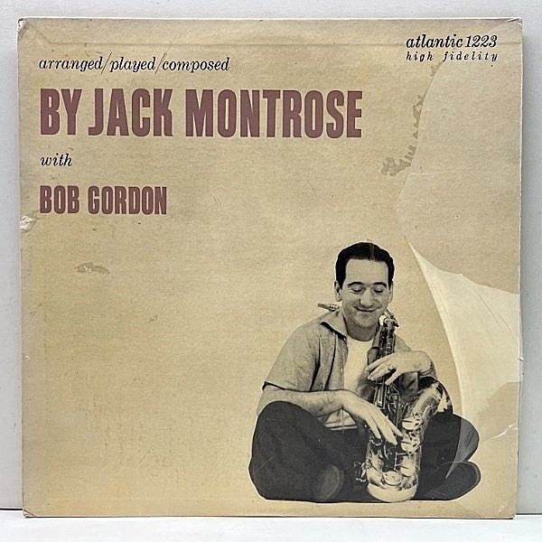 レコードメイン画像：概ね良好!! USオリジ MONO 初版 黒銀ラベ 深溝 JACK MONTROSE With BOB GORDON Arranged / Played / Composed ('55 Atlantic) Shelly Manne