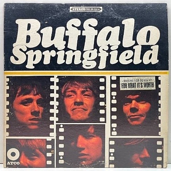 レコードメイン画像：USオリジナル MONO 3色ラベ BUFFALO SPRINGFIELD S.T ／ 1st デビュー作 (ATCO 33-200) 米モノラル Neil Young, Stephen Stills