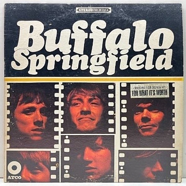 レコードメイン画像：USオリジナル 初版 3色ラベ BUFFALO SPRINGFIELD S.T ／ 1st デビュー作 (ATCO 33-200) Neil Young, Stephen Stills プレイ概ね良好！