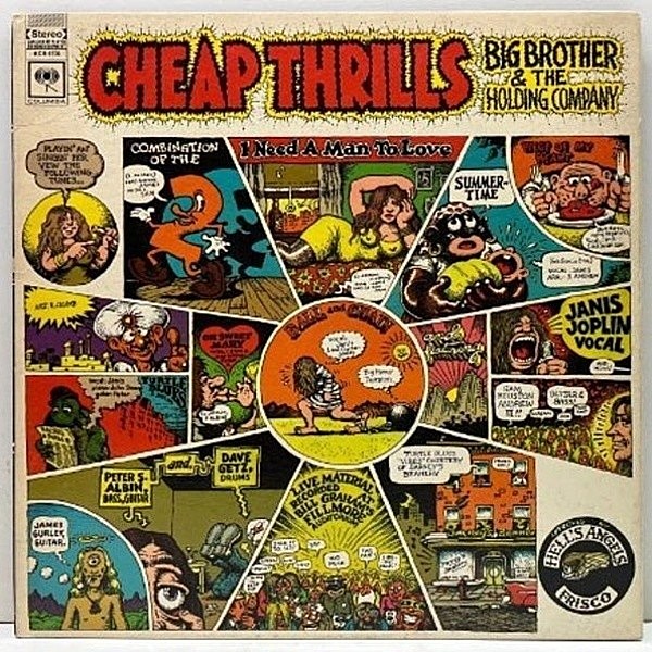 レコードメイン画像：USオリジナル 初版 白矢 2eyeラベ BIG BROTHER & THE HOLDING CO. Cheap Thrills ('68 Columbia) JANIS JOPLIN 最高傑作 米 初回プレス