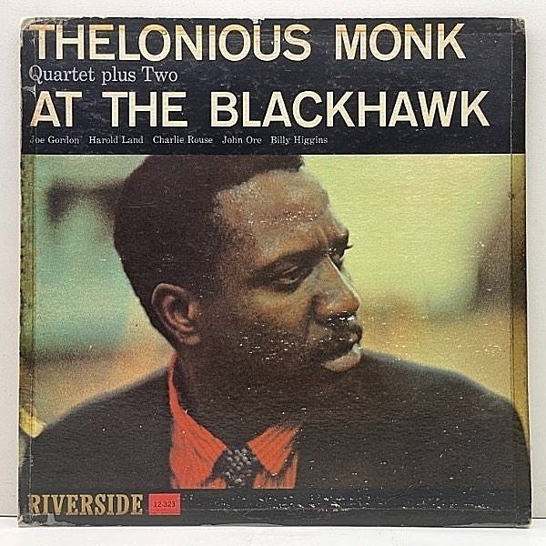 レコードメイン画像：US 完全オリジナル MONO 1st 青スモール 深溝 THELONIOUS MONK QUARTET At The Blackhawk (Riverside RLP 323) w/ Harold Land, Joe Gordon