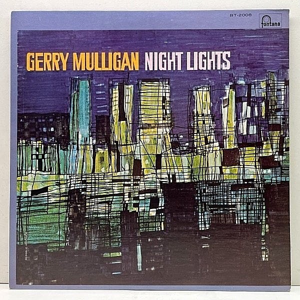 レコードメイン画像：極美盤!! GERRY MULLIGAN Night Lights ('72 Philips BT-2008) ジェリー・マリガン／ナイト・ライツ JPNプレス