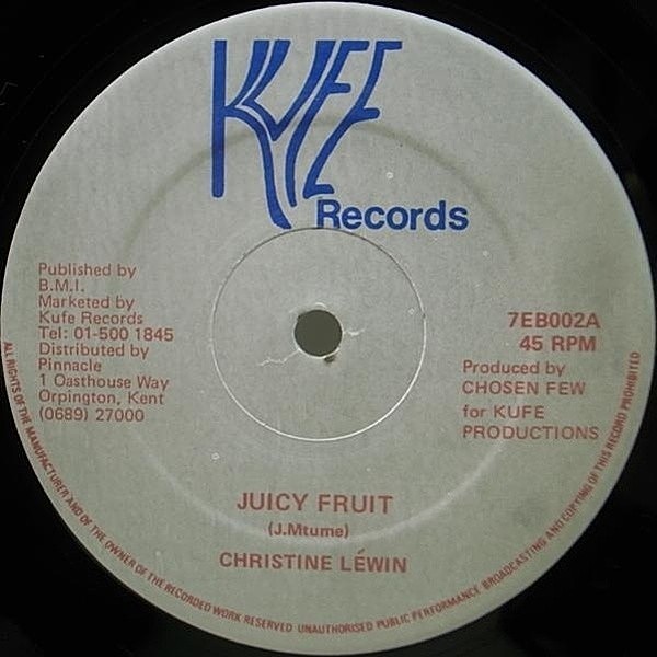 Christine Lewin Juicy Fruit 12インチレコード CHRISTINE LEWIN / Juicy Fruit (12) / Kufe | WAXPEND RECORDS