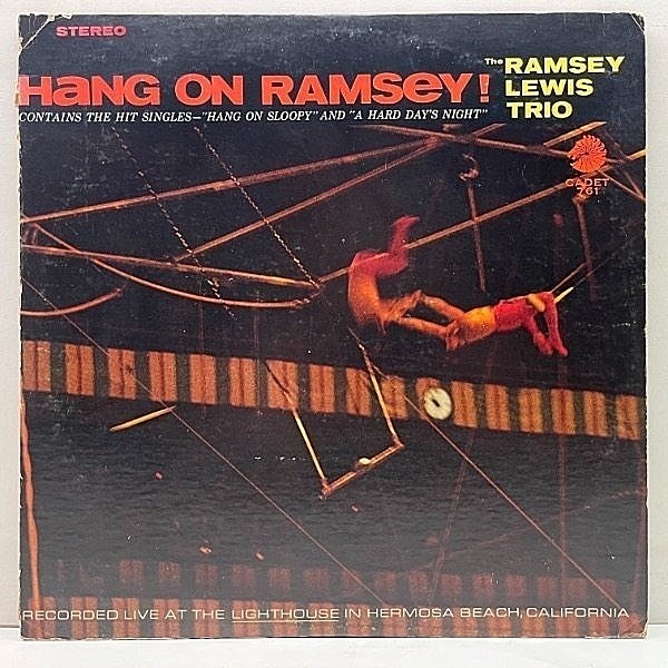 レコードメイン画像：良好盤!! 初版グラデ USオリジナル RAMSEY LEWIS Hang On Ramsey! ('65 Cadet) ラムゼイ・ルイス・トリオ LA, Lighthouseでの好ライブ