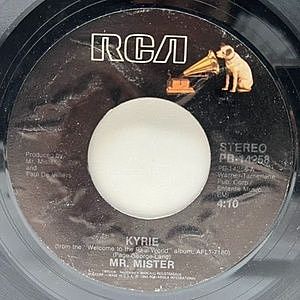 レコード画像：MR.MISTER / Kyrie / Run To Her