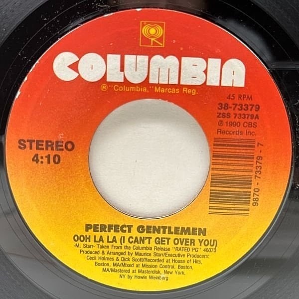 レコードメイン画像：【トロトロの甘さのミッドジャム】良好盤!! USオリジナル 7インチ PERFECT GENTLEMEN Ooh La La ('90 Columbia) NEW JACK SWING 名曲 45RPM