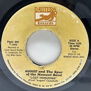 レコード画像：AUGUST AND THE SPUR OF MOMENT BAND / Lost Horizons / The I-95 Asshole Song