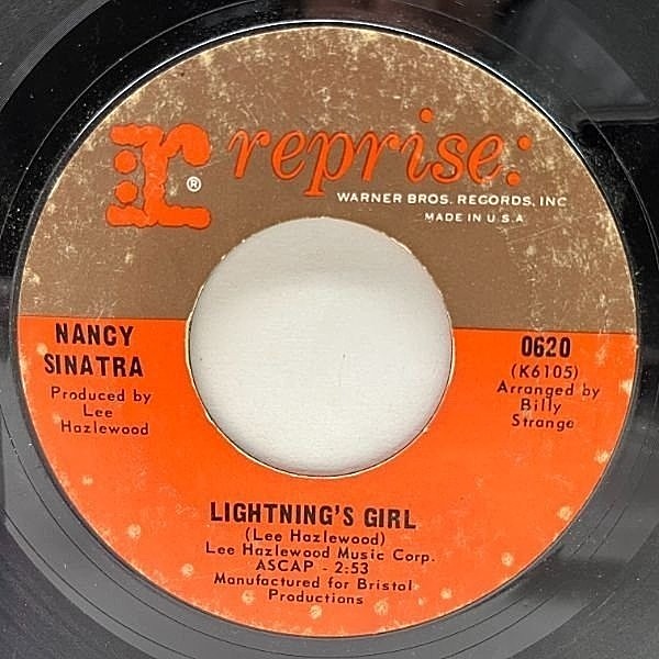 レコードメイン画像：【フランク・シナトラの娘によるモンドサイケ】USオリジナル 7インチ NANCY SINATRA Lightning's Girl ('67 Reprise) ナンシー・シナトラ