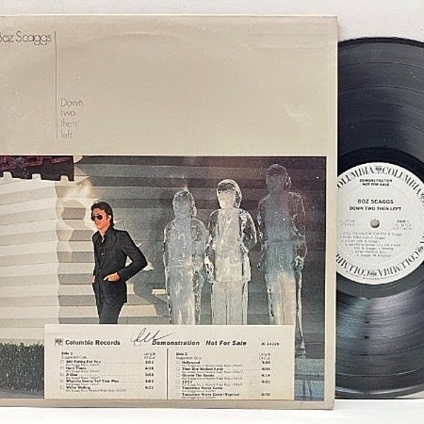 レコードメイン画像：白プロモ USオリジナル BOZ SCAGGS Down Two Then Left ('77 Columbia) Promo ボズ・スキャッグス／ダウン・トゥー・ゼン・レフト w/ TOTO