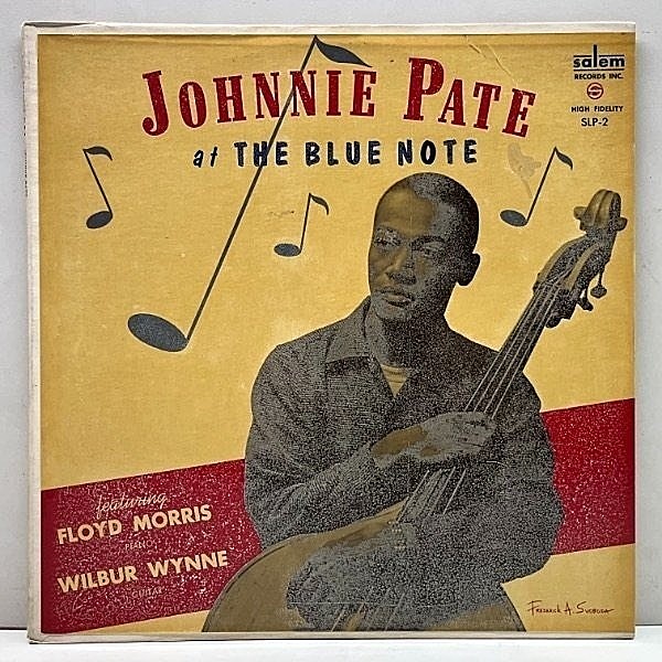 レコードメイン画像：入手難!! 盤質極上 MONO 深溝 USオリジナル JOHNNIE PATE TRIO At The Blue Note ('58 Salem SLP 2) w/ Floyd Morris, Wilbur Wynne