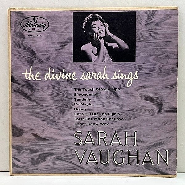 レコードメイン画像：稀少な良好盤!! YMGスタンパー MONO 深溝 US 完全オリジナル SARAH VAUGHAN The Divine Sarah Sings 初期 Mercury時代の名唱