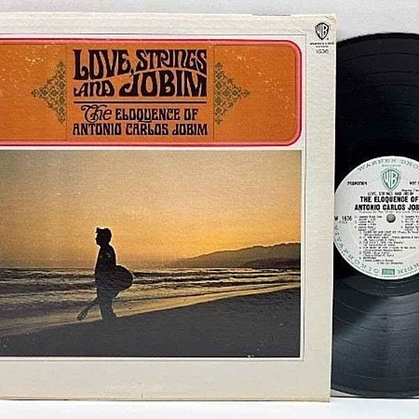 レコードメイン画像：白プロモ 美盤!! MONO 米オリジナル ANTONIO CARLOS JOBIM Love, Strings And Jobim (Warner Bros. W 1636) w/ Marcos Valle, Badin Powell