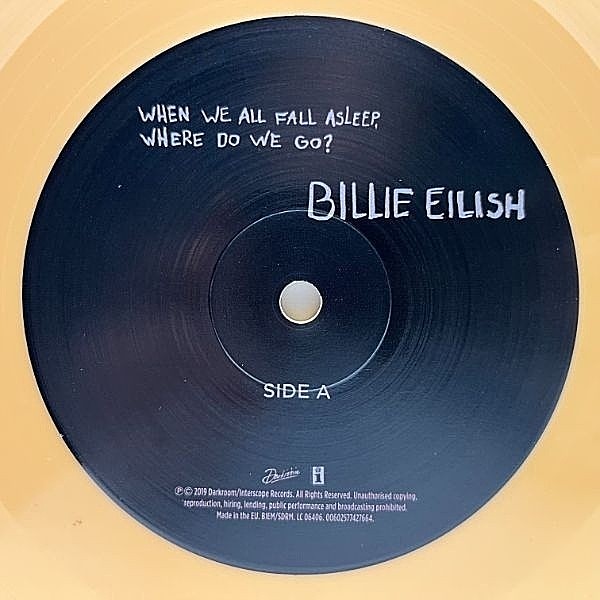 【新品未開封】【レコード】Billie Eilish When We Billie Eilish – When We All Fall Asleep, Where Do We Go