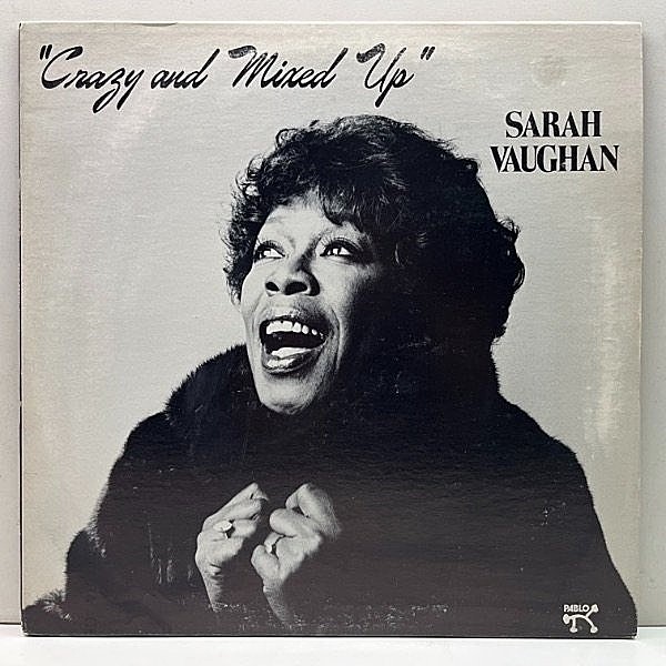 レコードメイン画像：美盤!! USオリジナル [CRC, Club Edition] SARAH VAUGHAN Crazy And Mixed Up ('82 Pablo) ROLAND HANNA, JOE PASS ほか 珍 Columbiaプレス