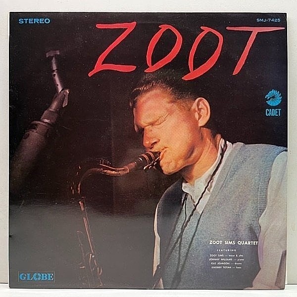 レコードメイン画像：ペラFBジャケ 深溝 ZOOT SIMS Zoot (Globe／Argo 608) ズート・シムス 絶頂期のワンホーン・カルテット JPN初期プレス