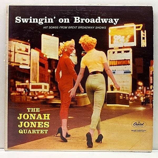 レコードメイン画像：美再生!! MONO 1st ターコイズ USオリジナル JONAH JONES Swingin' On Broadway ('58 Capitol T 963) 中間派～スウィング好盤