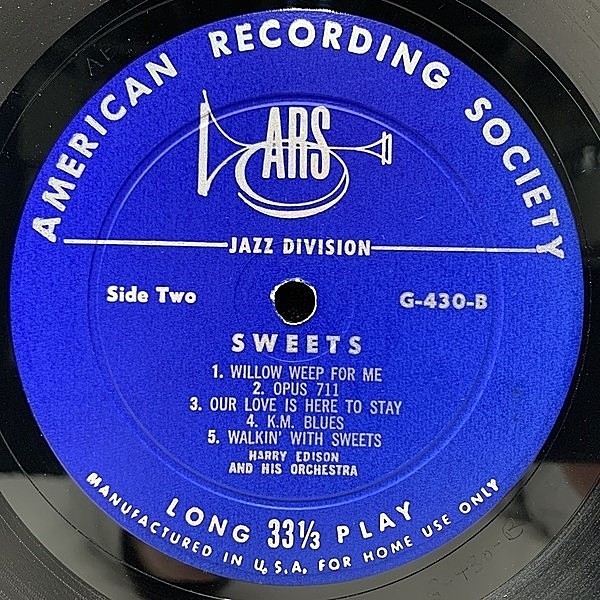 HARRY EDISON / Sweets (LP) / Verve | WAXPEND RECORDS